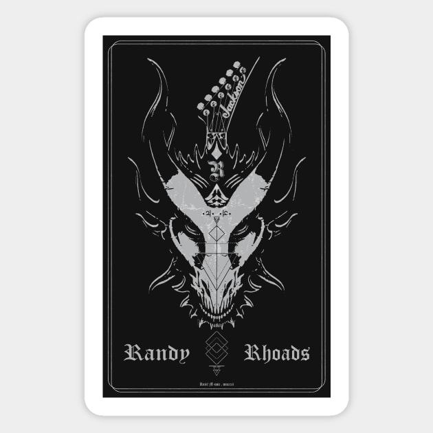 RANDY RHOADS Sticker by RUIN! MUSIC